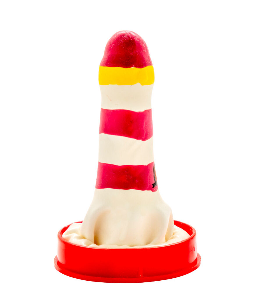 CONDOMERIE - HANDBEMALTE NEUHEITSKONDOME LEUCHTTURM