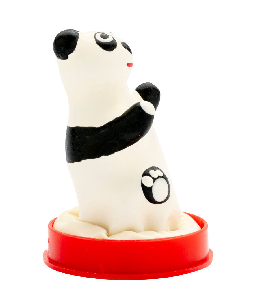 CONDOMERIE - HANDPAINTED NOVELTY CONDOMS PANDA MODEL 1