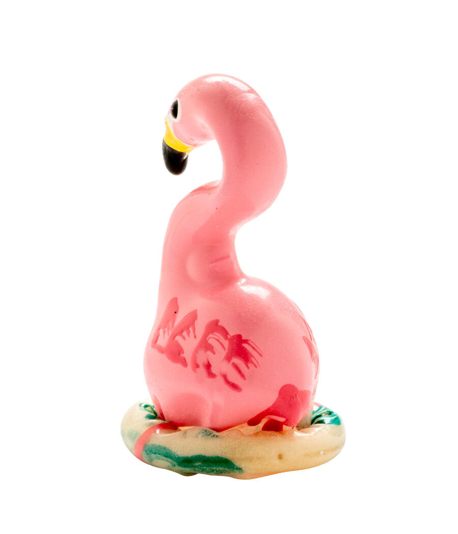 CONDOMERIE - PRÉSERVATIFS FANTAISIE PEINTS À LA MAIN ROSE FLAMANT
