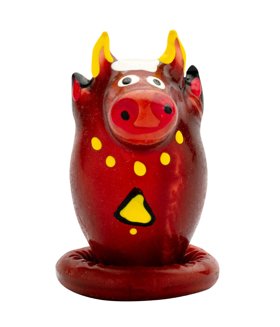 CONDOMERIE - PRESERVATIVI NOVITÀ DIPINTI A MANO MODELLO TORO 1