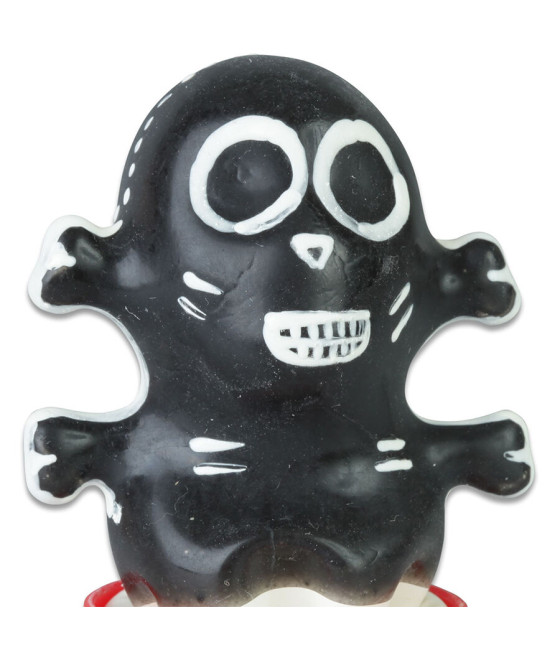 CONDOMERIE - HANDPAINTED NOVELTY CONDOMS SKULL BLACK MODEL 1