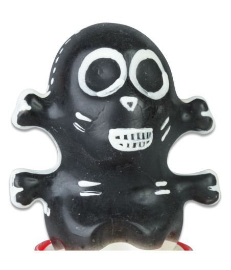 CONDOMERIE - HANDPAINTED NOVELTY CONDOMS SKULL BLACK MODEL 1