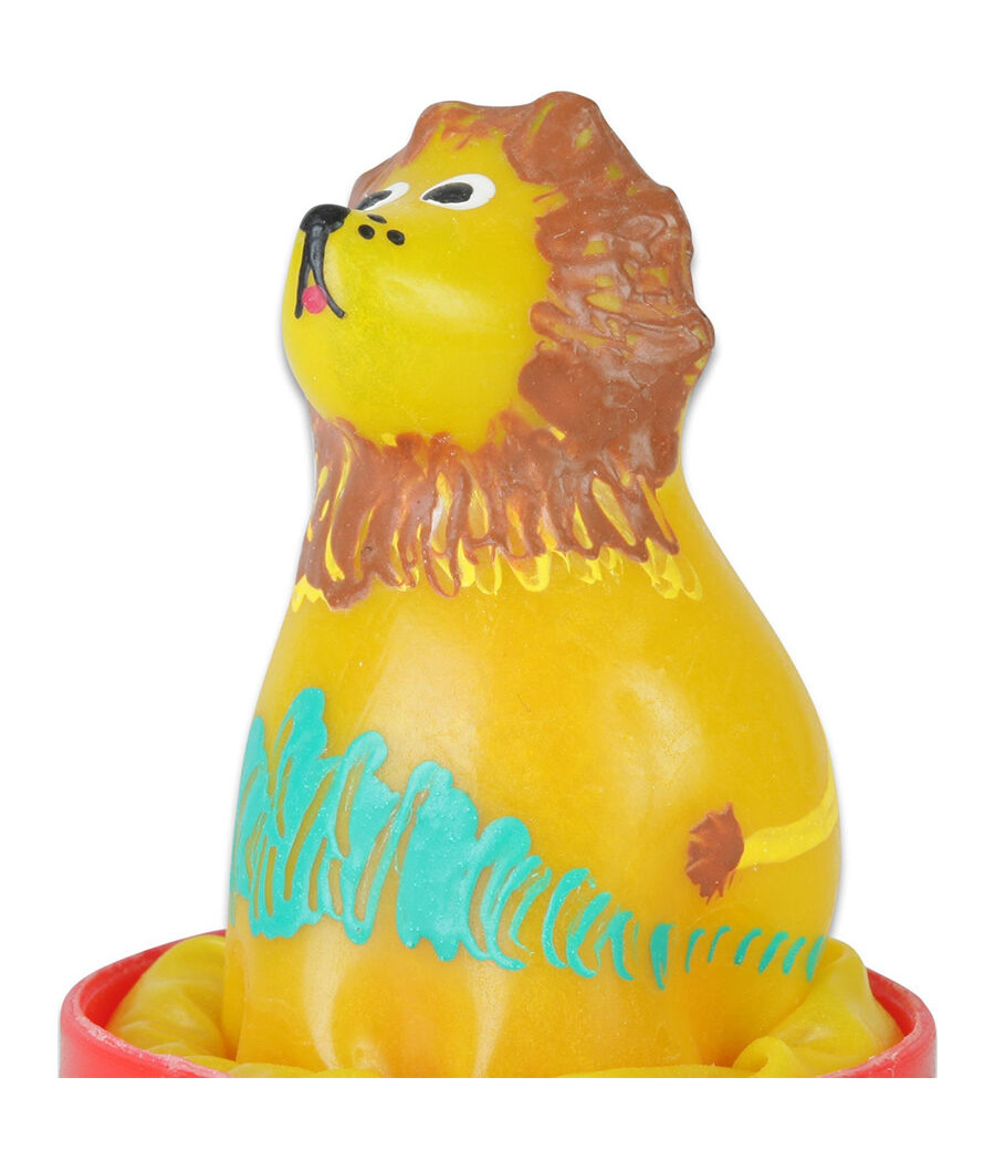 CONDOMERIE - HANDPAINTED NOVELTY CONDOMS SITTING LION