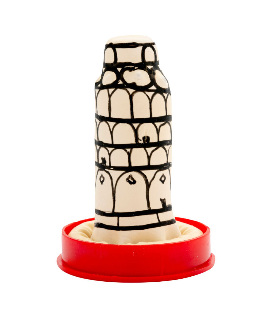 CONDOMERIE - PRESERVATIVI NOVITÀ DIPINTI A MANO TORRE DI PISA