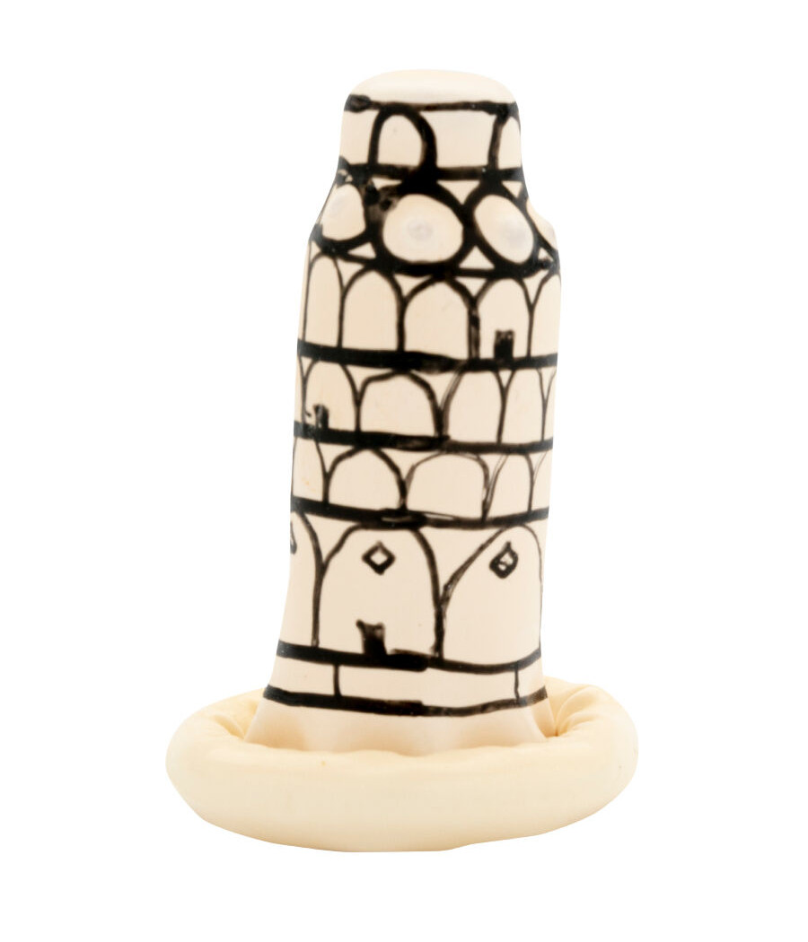 CONDOMERIE - PRESERVATIVOS NOVIDADES PINTADOS À MÃO TORRE DE PISA