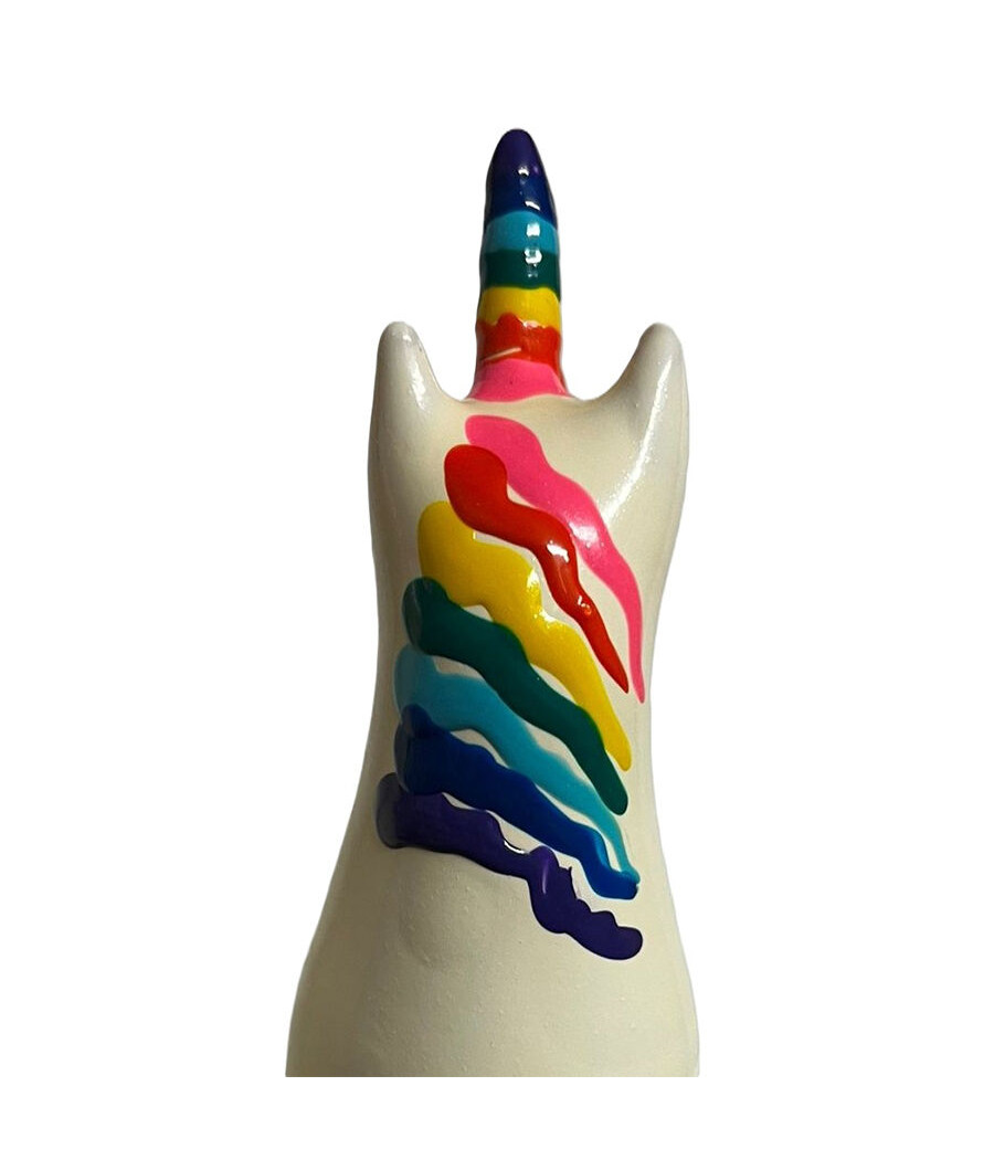 CONDOMERIE - PRESERVATIVOS NOVIDADES PINTADOS À MÃO UNICÓRNIO ARCO-ÍRIS
