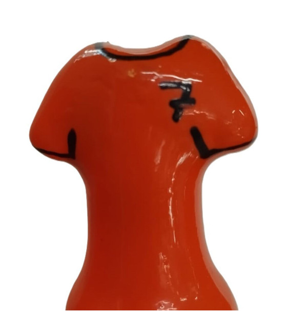 CONDOMERIE - HANDPAINTED NOVELTY CONDOMS ORANGE SHIRT