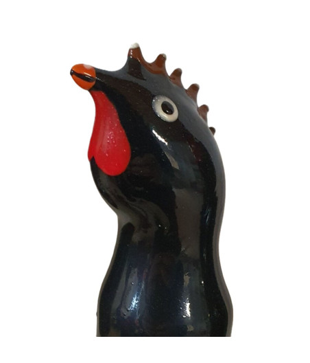 CONDOMERIE - PRESERVATIVO DECORATIVO PINTADO A MANO GALLO NEGRO
