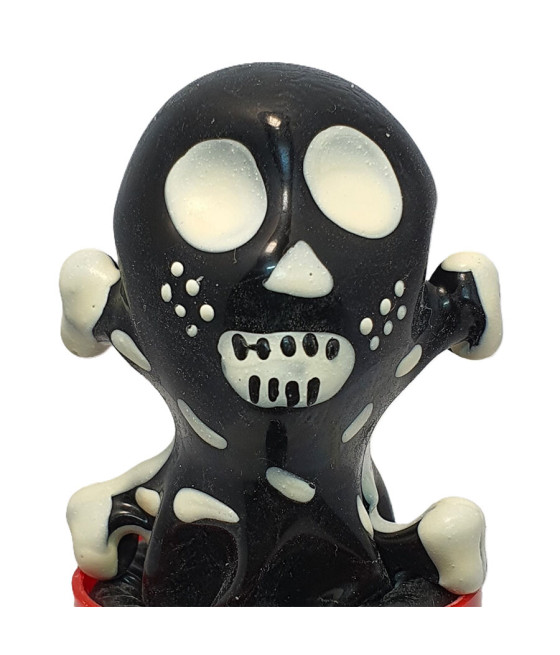 CONDOMERIE - PRESERVATIVOS NOVIDADES PINTADOS À MÃO SKULL BLACK MODELO 2