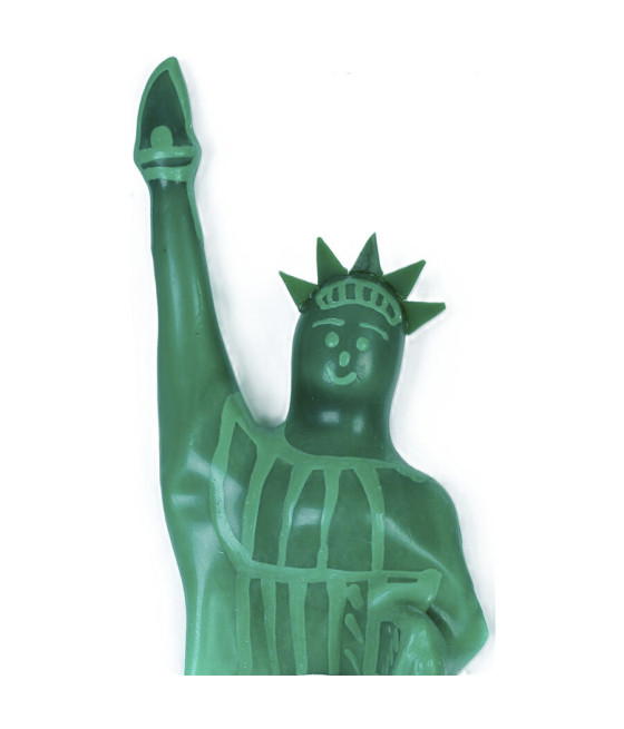 CONDOMERIE - PRESERVATIVOS NOVIDADES PINTADOS À MÃO ESTÁTUA DA LIBERDADE MODELO XL