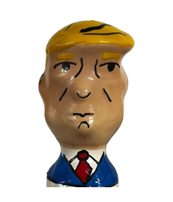 CONDOMERIE - PRESERVATIVO DECORATIVO PINTADO A MANO TRUMP GRUÑÓN XL