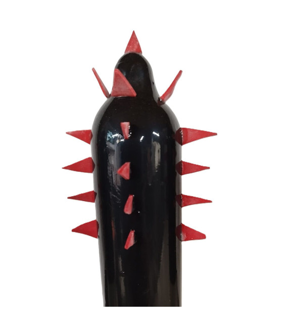 CONDOMERIE - HANDBEMALTE NEUHEITSKONDOME SCHWARZER KAKTUS XL