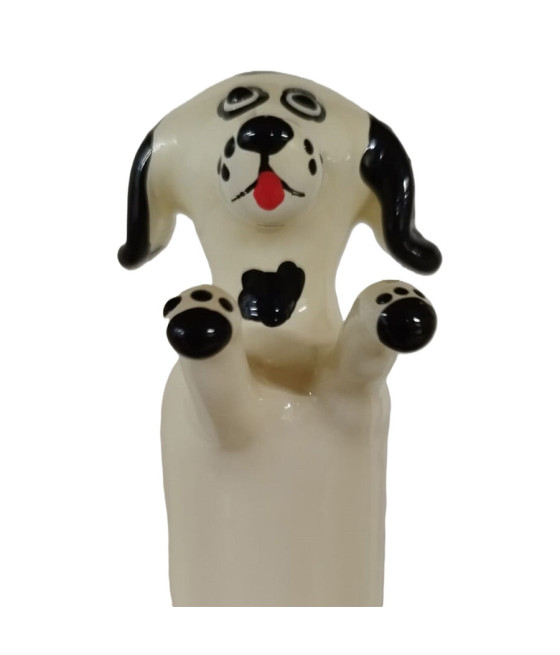 CONDOMERIE - HANDBEMALTE NEUHEITSKONDOME GLÜCKLICHER WEISSER HUND XL
