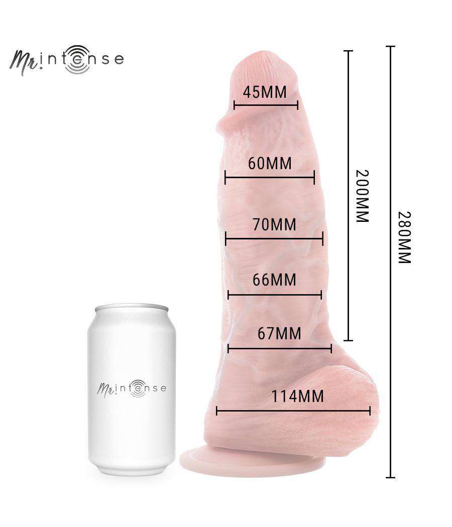 MR INTENSE - EXTRABIG SPENCER SILICONE DILDO 28 CM -Ø- 7.3 CM