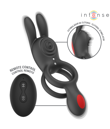 INTENSE - QUINN ANILLO DOBLE CON VIBRACIÓN CONTROL REMOTO