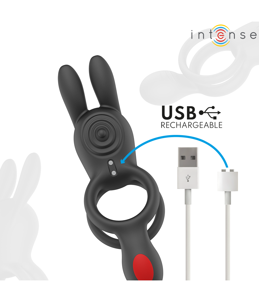INTENSE - QUINN DOUBLE VIBRATION RING REMOTE CONTROL