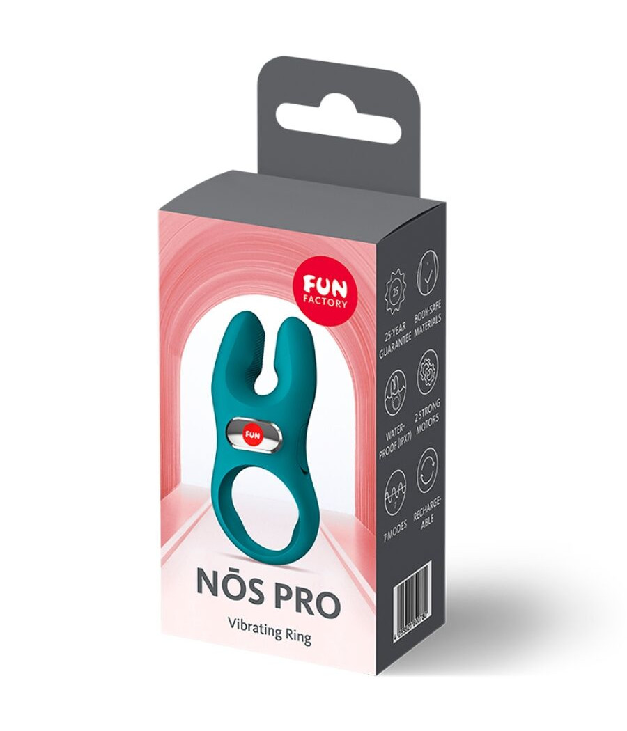 FUN FACTORY - NOS PRO VIBRATING COCK RING BOTTLE GREEN