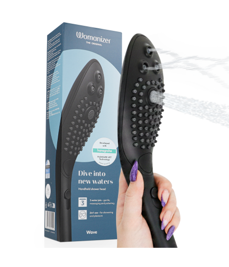 WOMANIZER - CHUVEIRO ESTIMULANTE CLITORIAL WAVE PRETO