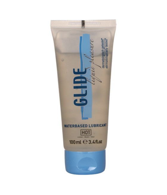 HOT - GLIDE LIQUID PLEASURE LUBRICANTE BASE AGUA 100 ML