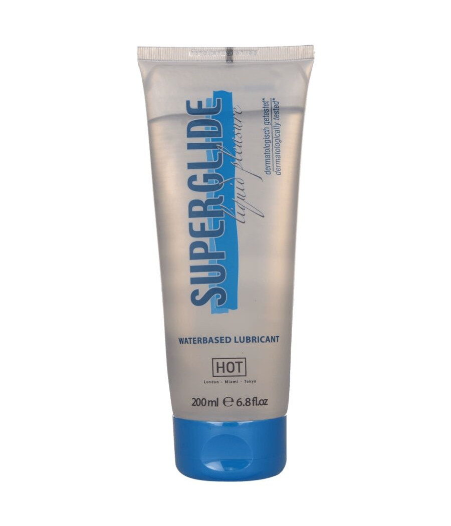 HOT - SUPERGLIDE LIQUID PLEASURE LUBRICANTE BASE AGUA 200 ML