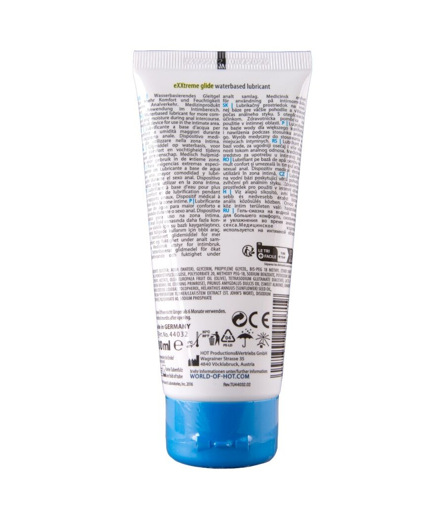 HOT - EXXTREME GLIDE LUBRIFICANTE A BASE D'ACQUA + OLIO COMFORT A+ 100 ML