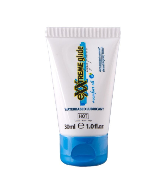HOT - EXXTREME GLIDE LUBRICANTE BASE AGUA + ACEITE CONFORT A+ 30 ML