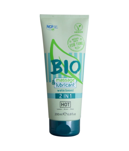 HOT - BIO MASSAGE & LUBRIFICANTE À BASE DE ÁGUA 2 EM 1 200 ML