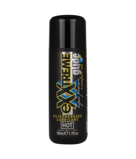HOT - EXXTREME GLIDE LUBRIFICANTE A BASE DI SILICONE + OLIO COMFORT A+ 50 ML