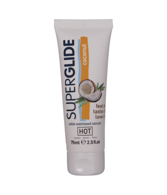 HOT - SUPERGLIDE LUBRIFICANTE COMMESTIBILI A BASE D'ACQUA DI COCCO 75 ML
