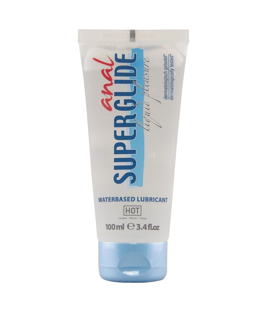 HOT - ANAL SUPERGLIDE LIQUID PLEASURE LUBRIFICANTE A BASE D'ACQUA 100 ML