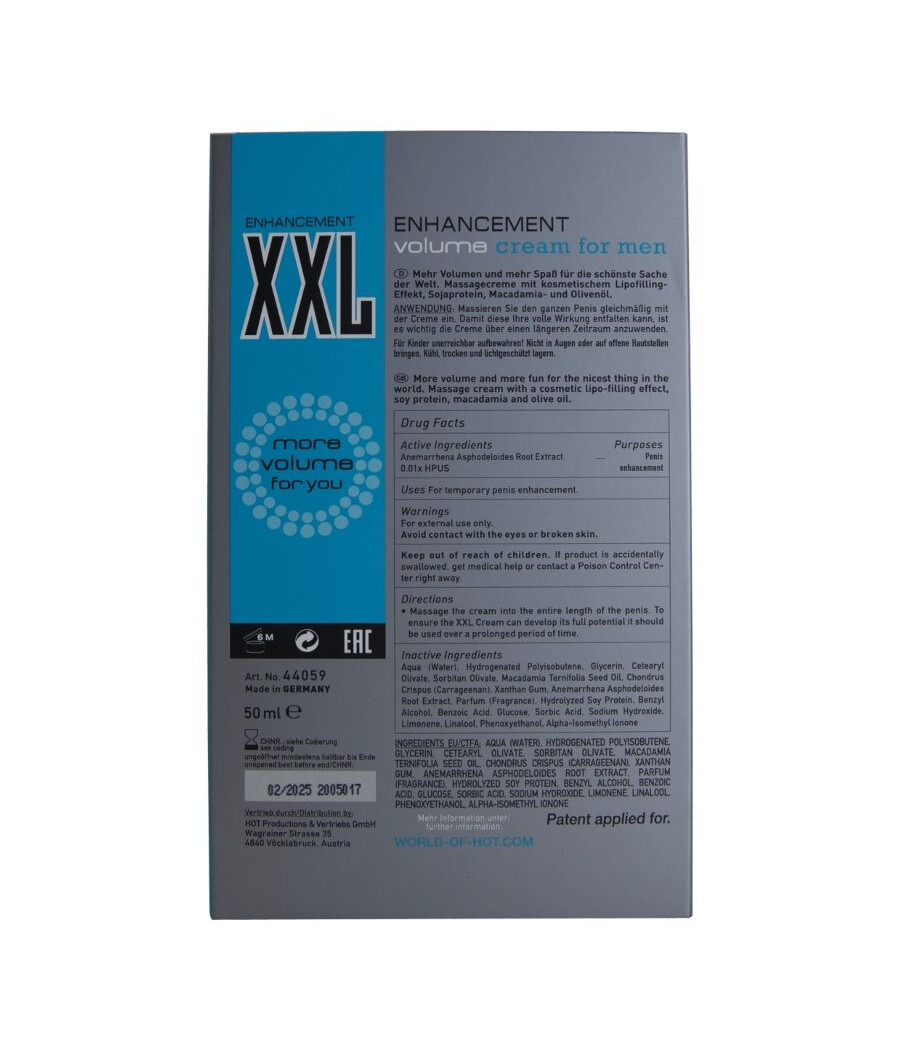 HOT - XXL VERBESSERUNGSCREME FÜR MÄNNER 50 ML