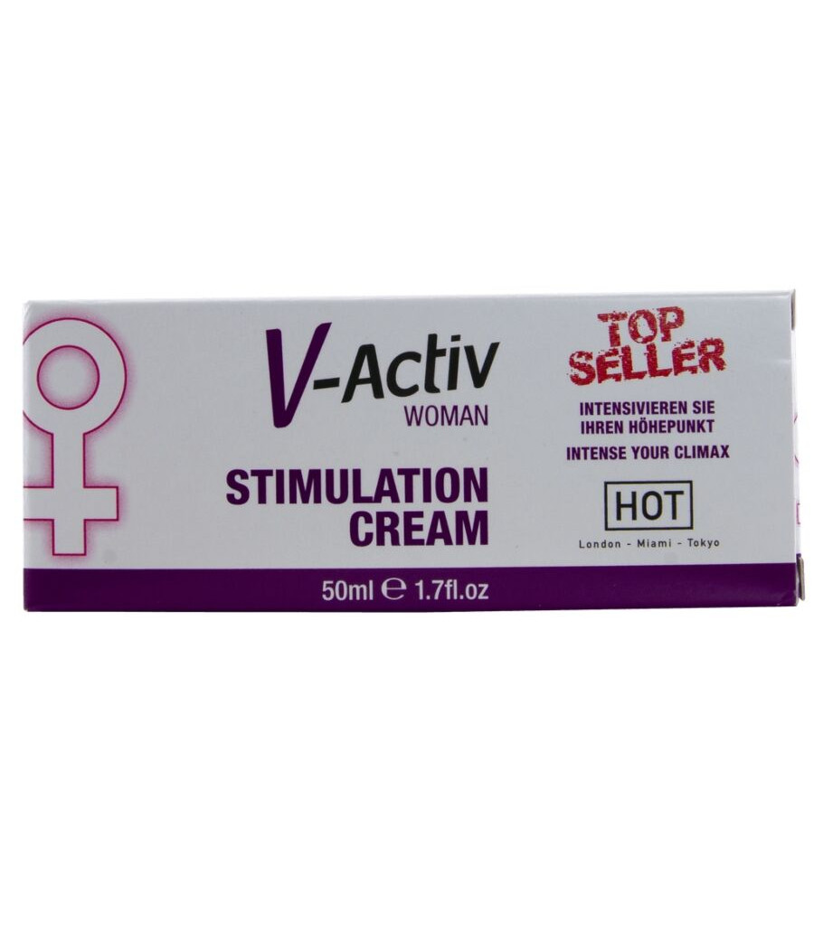 HOT - CREME ESTIMULANTE V-ACTIV PARA MULHERES 50 ML
