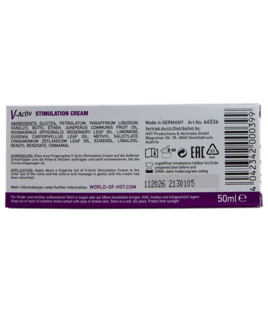 HOT - V-ACTIV STIMULATION CREAM FOR WOMEN 50 ML