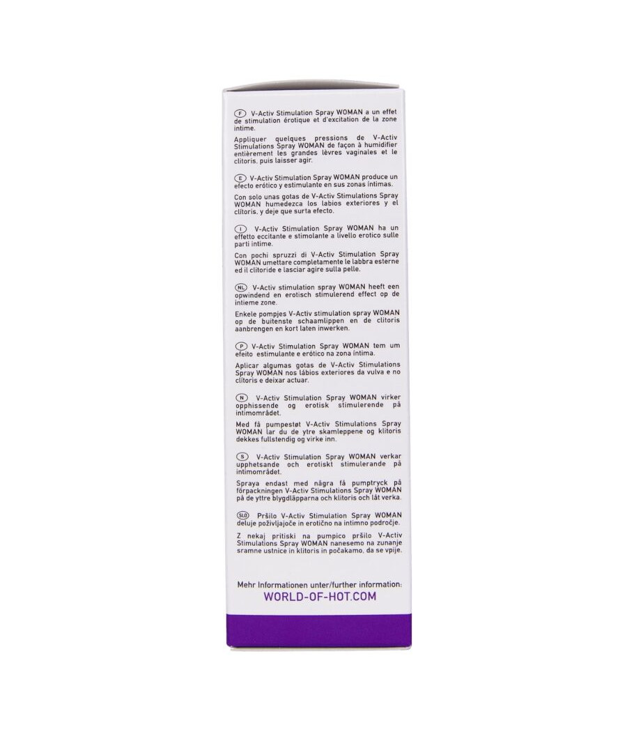 HOT - SPRAY ESTIMULANTE V-ACTIV PARA MULHERES 50 ML