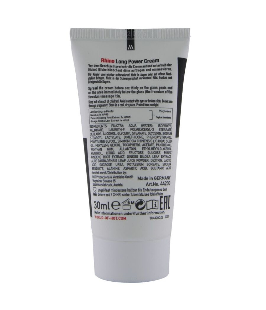 HOT - RHINO LONG POWER CREAM 30 ML