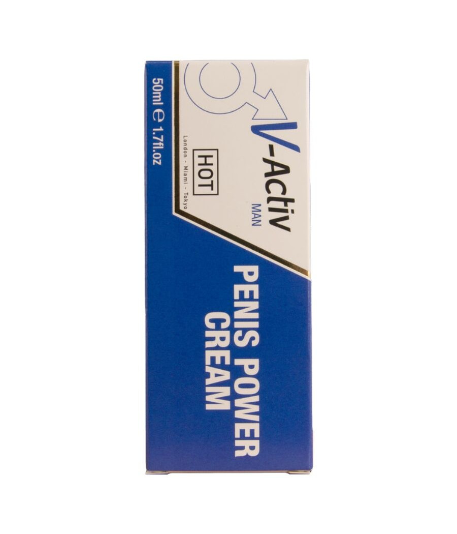 HOT - CRÈME STIMULANTE POUR LE PÉNIS V-ACTIV POUR HOMMES 50 ML