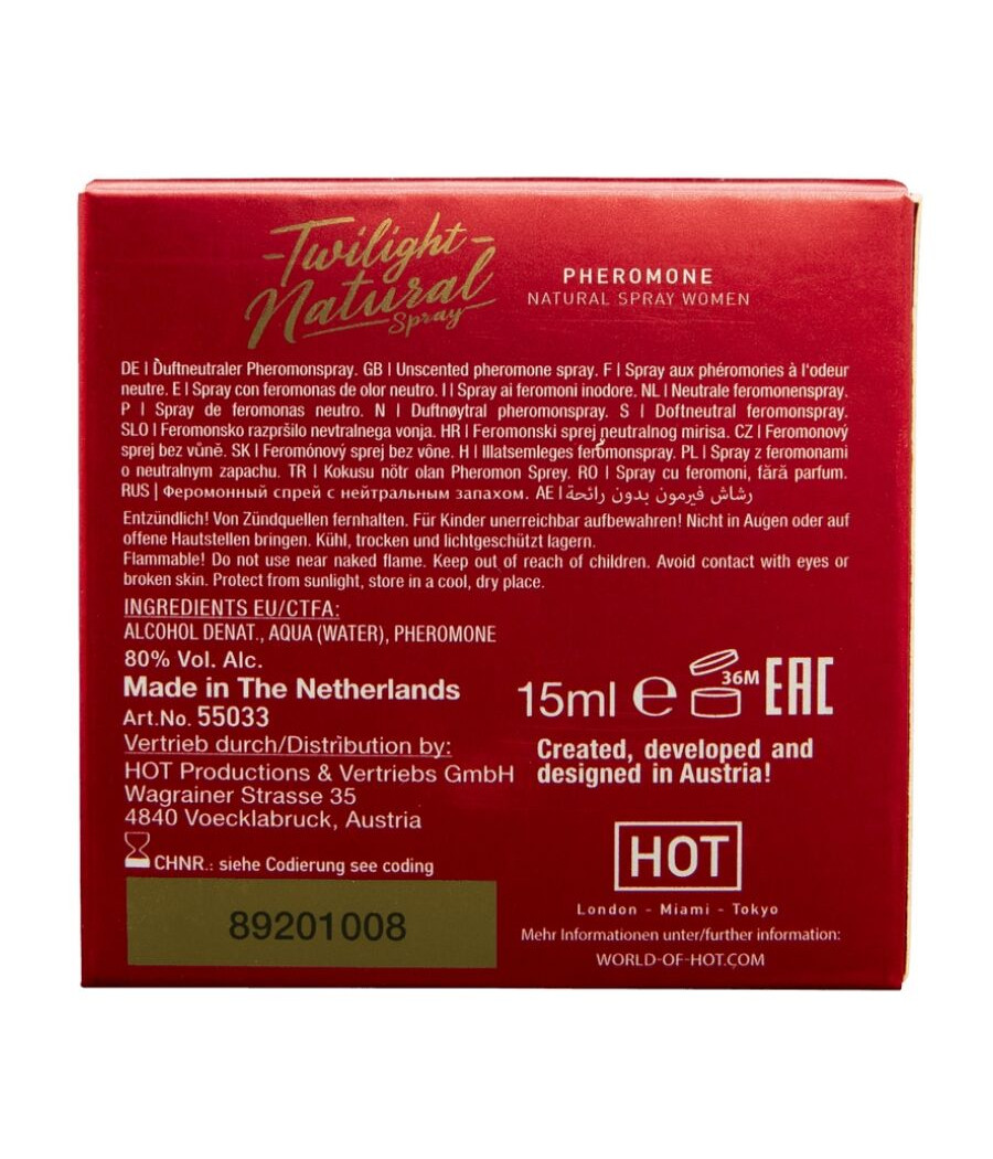 HOT - TWILIGHT PHEROMONE NATURALE DONNA 15 ML