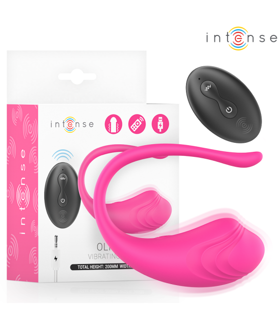INTENSE - OVO VIBRATÓRIO ROSA OLIVIA COM CONTROLE REMOTO