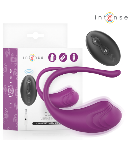 INTENSE - OLIVIA HUEVO VIBRADOR MORADO CONTROL REMOTO