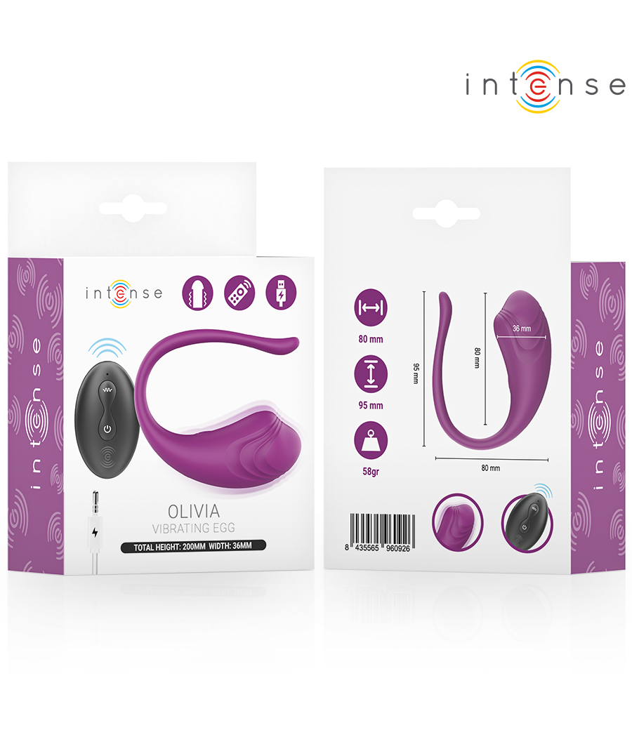 INTENSE - OLIVIA PURPLE VIBRATIONS-EI MIT FERNBEDIENUNG
