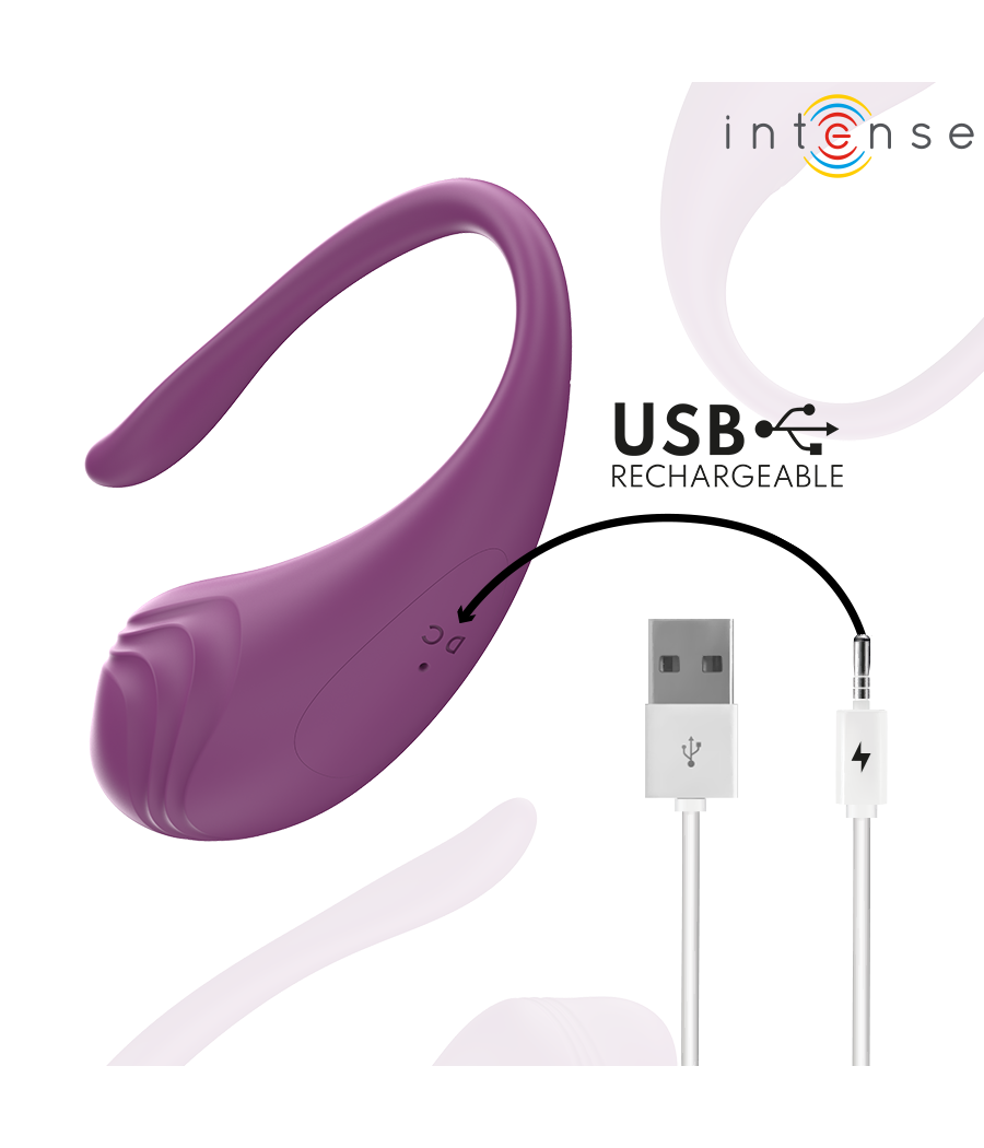 INTENSE - OLIVIA HUEVO VIBRADOR MORADO CONTROL REMOTO