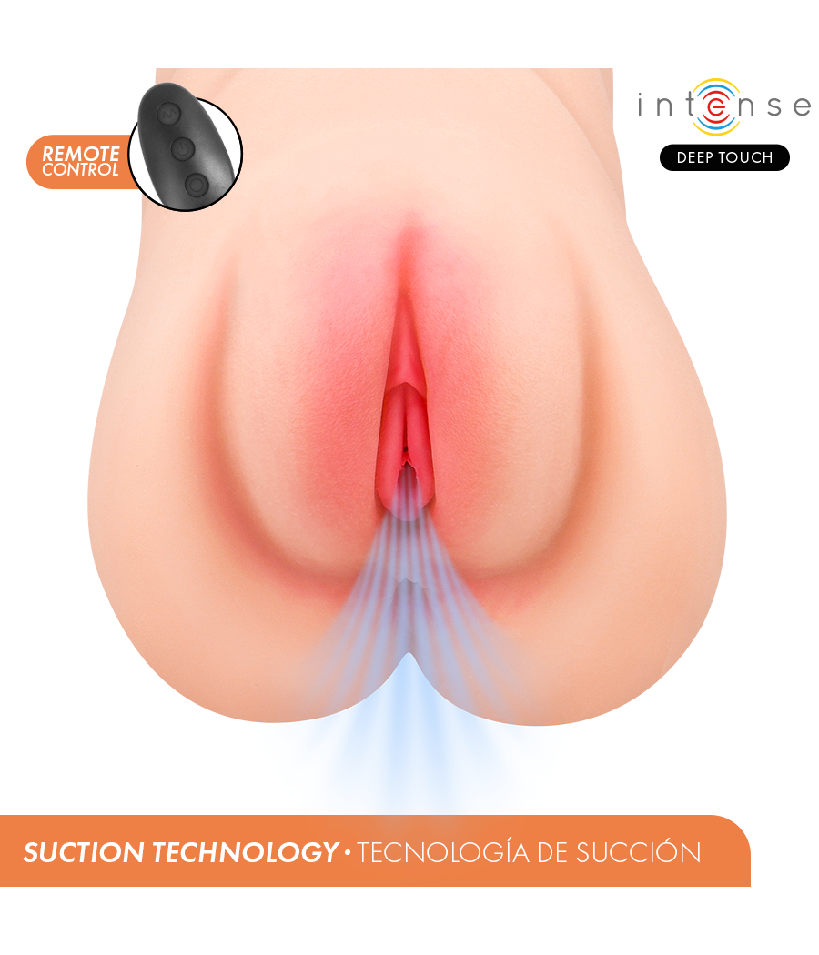 INTENSE DEEP TOUCH - KRISTA MASTURBATEUR VAGINAL AVEC SUCCION, VIBRATION ET EFFET VOCAL 1,2 KG