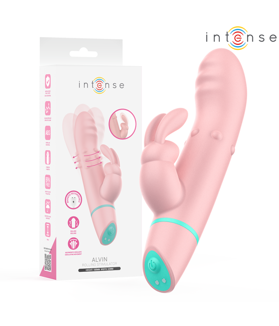 INTENSE - STIMOLATORE E VIBRATORE ROTANTE ALVIN RABBIT + OSCILLANTE