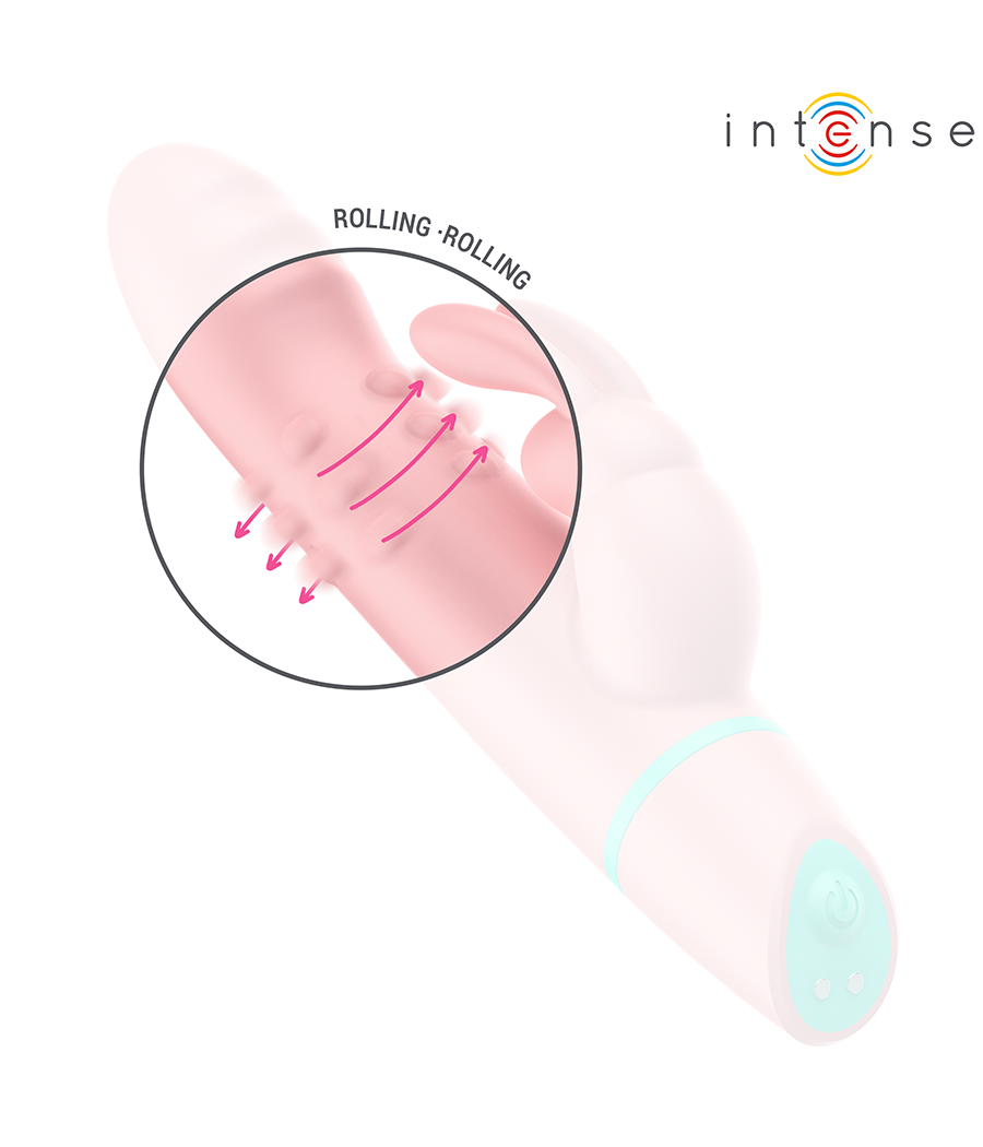 INTENSE - STIMOLATORE E VIBRATORE ROTANTE ALVIN RABBIT + OSCILLANTE