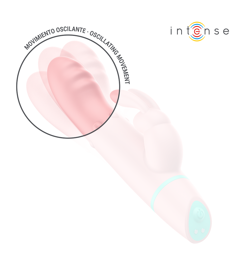 INTENSE - STIMOLATORE E VIBRATORE ROTANTE ALVIN RABBIT + OSCILLANTE