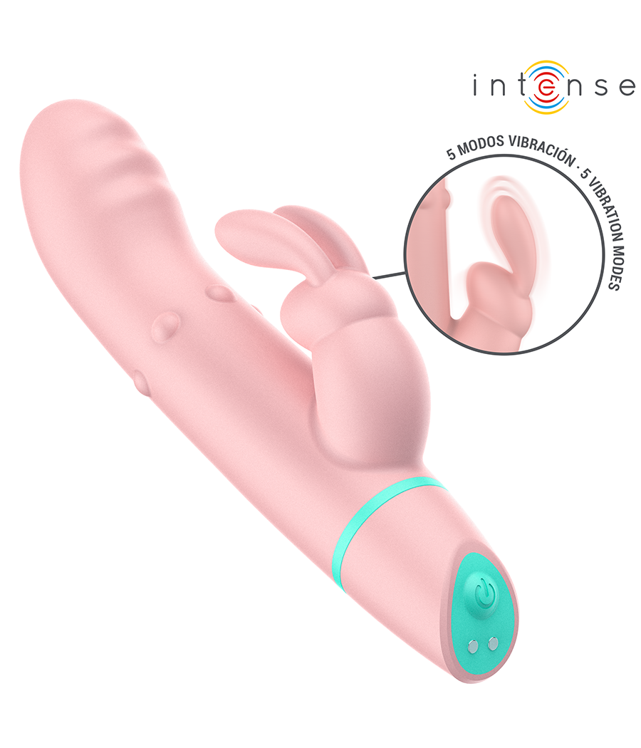 INTENSE - STIMOLATORE E VIBRATORE ROTANTE ALVIN RABBIT + OSCILLANTE
