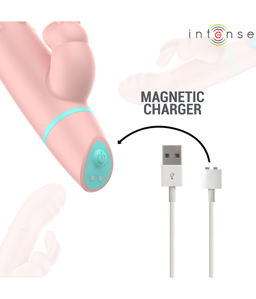 INTENSE - STIMOLATORE E VIBRATORE ROTANTE ALVIN RABBIT + OSCILLANTE