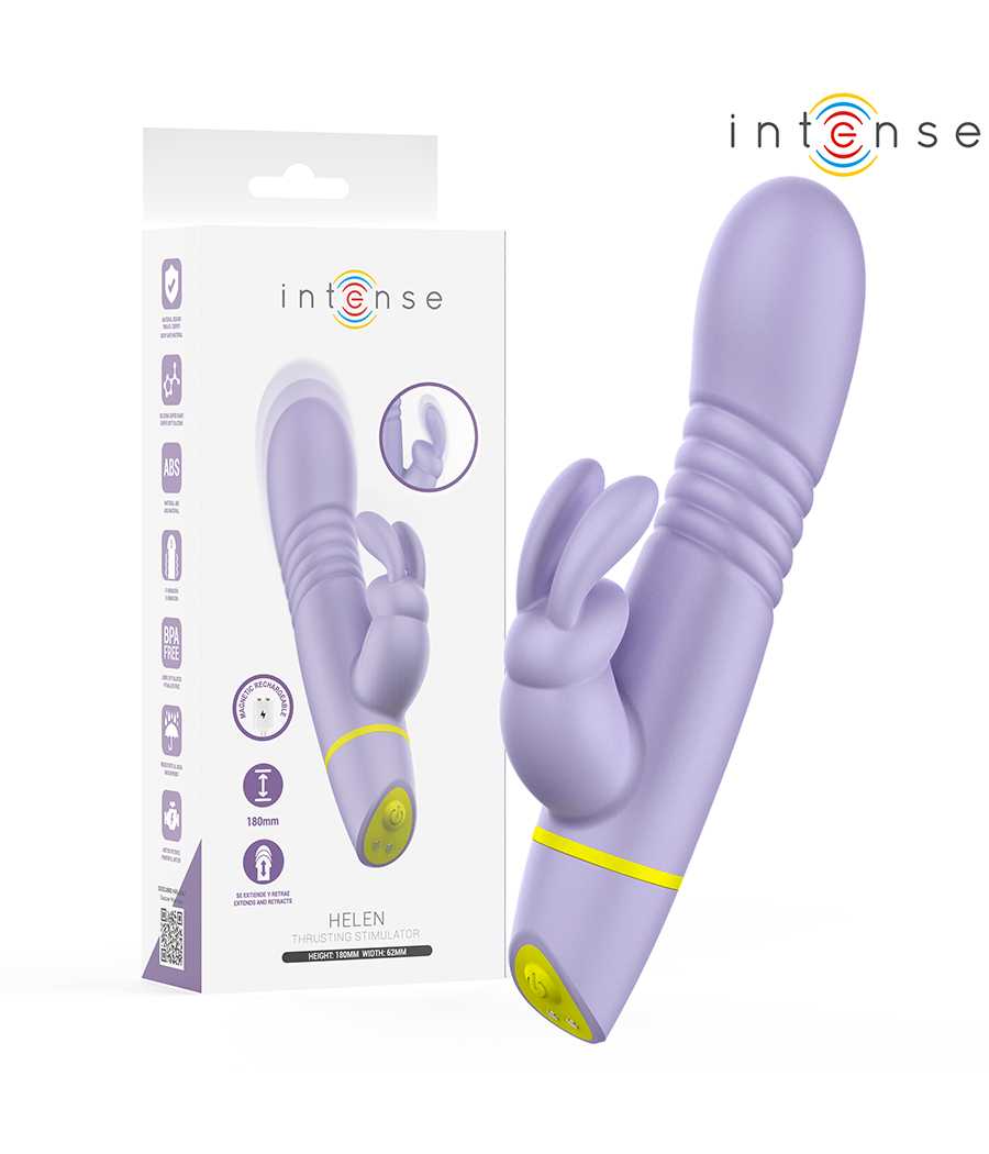 INTENSE - STIMOLATORE E VIBRATORE A SPINTA HELEN RABBIT
