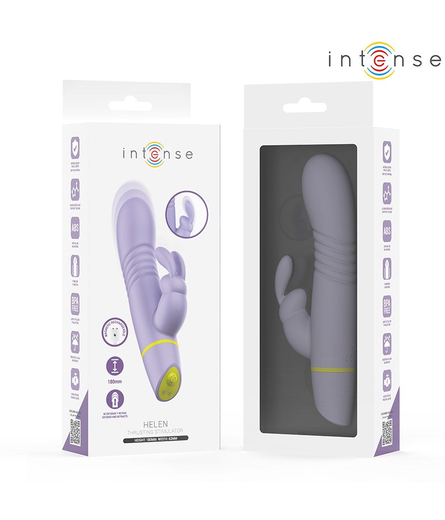 INTENSE - STIMOLATORE E VIBRATORE A SPINTA HELEN RABBIT