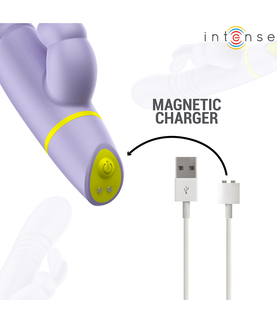 INTENSE - STIMOLATORE E VIBRATORE A SPINTA HELEN RABBIT